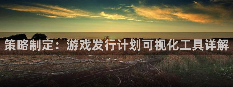 新宝GG官网注册平台怎么样：策略制定：游戏发行计划可视化工具详解